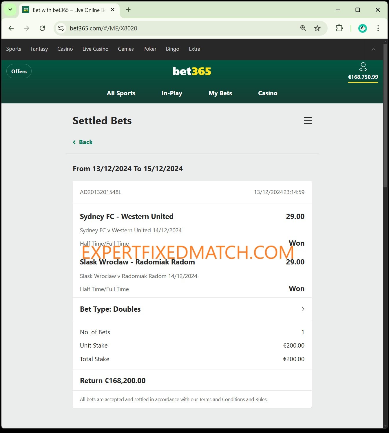 Fixed Matches