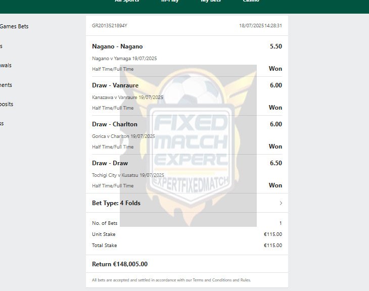 Real Source Fixed Matches